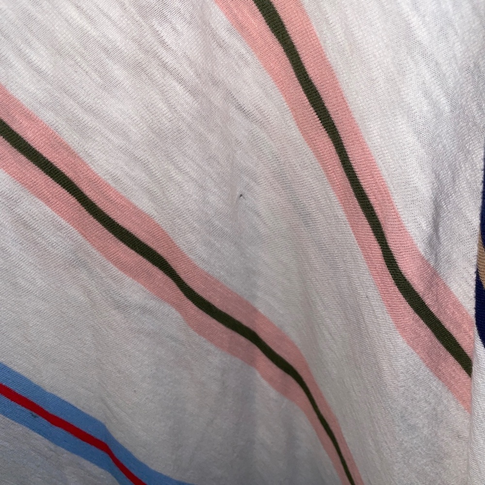 EUC Lou & Grey x Loft Slub Tank Asymmetrical Stripe Maxi Dress Size Small - Picture 5 of 9